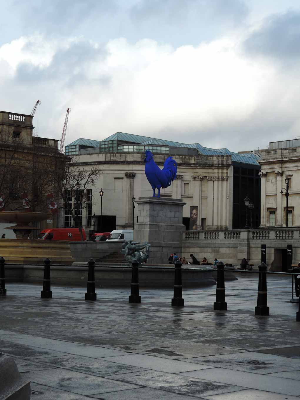 the fourth plinth of trafalgar square Photo of the big blue cock by katharina fritsch at trafalgar square's fourth plinth - london's most interesting public art space. the fourth plinth of trafalgar square Photo of the big blue cock by katharina fritsch at trafalgar square's fourth plinth - london's most interesting public art space.